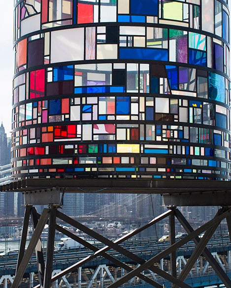 Tom Fruin's Watertowers Transforming the Brooklyn Waterfront